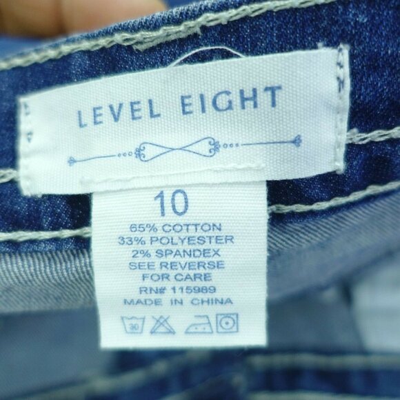 Level Eight  Jean Womens 10  Cropped Capris Rose  Denim  Jeans - Picture 2 of 4